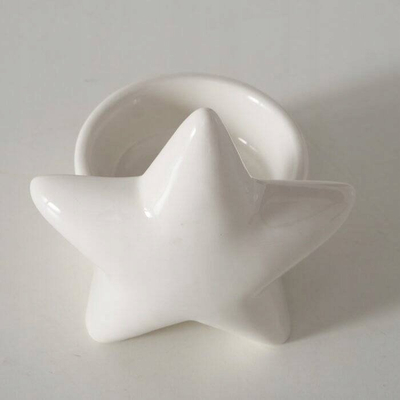 Mbajtëse qirinjsh Boltze Home Ulanda, porcelan, e bardhë
