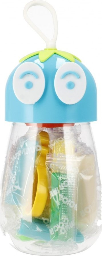 Set plasteline Mega Creative 531396, 12 ngjyra, me aksesorë fruta, shumëngjyrësh