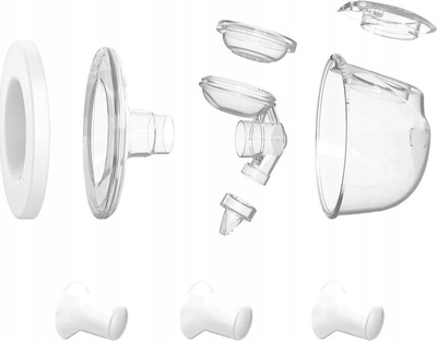 Kupë kolektore për pompë gjiri Neno, set 2 copë, plastike, transparente