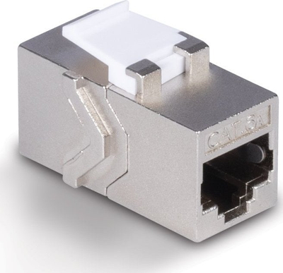 Përshtatës rrjeti Lindy CAT 6A Keystone, RJ45, 500MHz, metalik