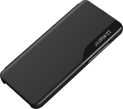 Këllf telefoni Hurtel Eco Leather View, Samsung Galaxy A54 5G, kapak libër, i zi