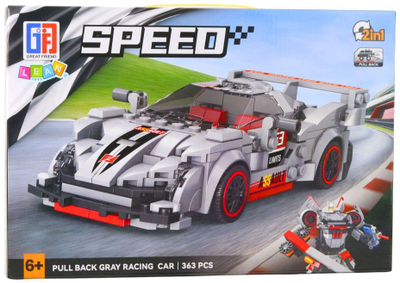 Set ndërtimi Car Robot 2 në 1, 363 copa, shumëngjyrësh