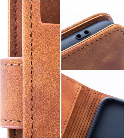 Футрола за телефон Tender Book Case за Samsung S24 Ultra, стил книга, кафеава