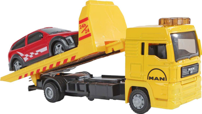 Lodër kamion Kids Globe Man Truck Recovery, me makinë, 19 cm, shumëngjyrësh