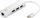 HUB Level one me 4 porte USB 3.0, i argjendtë 