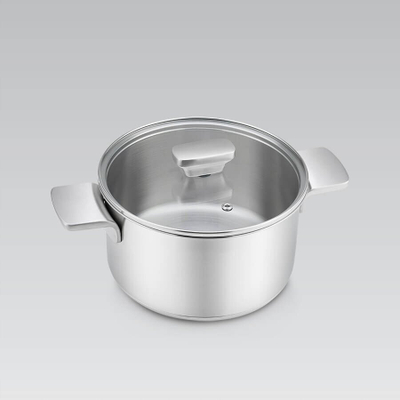 Tenxhere inox Maestro MR-3521-18, 18 cm, 2.5L, argjendt