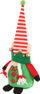 Figurinë zbukuruese Krishtlindjesh Saska Christmas Elf, 28 cm, prej poliesteri, e kuqe me jeshile