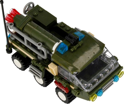 Lodra ndërtuese Alleblox AB3034 Military, 180 blloqe, 3 në 1, me ngjyra