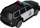 Lodër makinë policie Mega Creative Police Car, me tërheqje mbrapa, 25 cm, bardh e zez