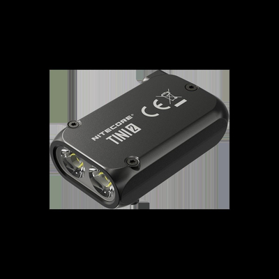 Llambë dore Nitecore Tini 2, 500 lumen, rikarikueshme USB C, e zezë