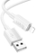 Kabllo USB A në Lightning Hoco X107, 1 m, 2.4A, e bardhë