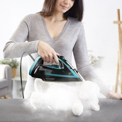 Hekur me avull Tefal Puregliss FV8066E0, 3000W, kabëll 2m, blu