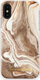 Mbulesë telefoni iDeal of Sweden Golden Sand Marble, për iPhone X Xs, plastike, ngjyrë ari bezhë