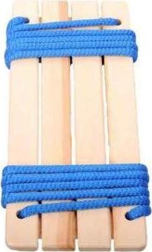 Luhatëse kopshti Swing 17.3×40.2×6.5 cm, dru, litar blu