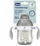 Чаша за тренирање Chicco Transition Cup 4m+, 200 ml, со рачки, сива