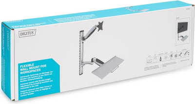 Mbajtëse mur për monitor Digitus DA-90354, 17"-27", VESA 75x75 100x100, e zezë