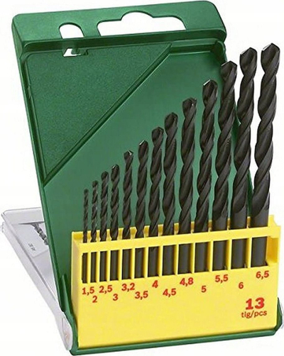 Set shirboresh Bosch HSS R, 13 copë, për metal
