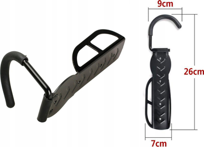 Varëse murale SOLID për biçikletë, metal, 30kg, e zezë
