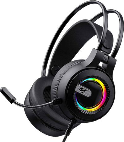 Kufje gaming Havit H2040d, stereo, me mikrofon, të zeza