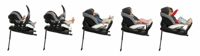 Bazë auto ulëse për fëmijë BeSafe iZi Modular i-Size, Isofix, me sinjale zanore, e zezë