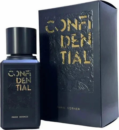 Parfum Paris Corner Confidential EDP, 100ml, uniseks, shishe e zezë