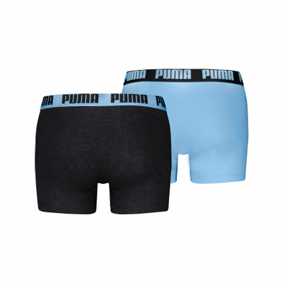Bokse Puma të ngushta, set me 2 palë, brez elastik me logo, me shumë ngjyra