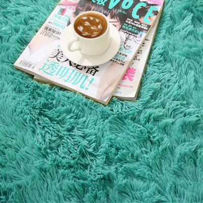 Tapet i rrumbullt Strado Round Shaggy Rug, 120x120 cm, Turquoise Sea