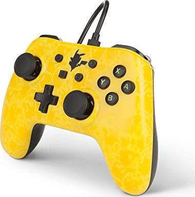 Kontroller PowerA Pikachu Shadow, me kabllo, i verdhë