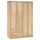 Dollap  4-dyersh, 2 sirtarë, 120×42×181 cm (HM339.02)