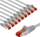 Kabllo rrjeti Goobay Patch Cable CAT6, S/FTP, 2m, set me 10 copë, gri