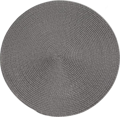 Mbulesë tavoline për zbukurim, 38 cm, plastike, gri