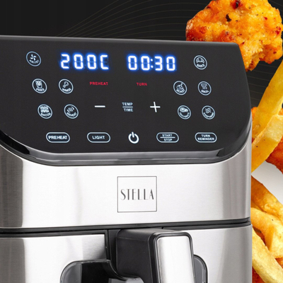 Fritezë ajri Stella STAF-1500-6-IX, 1500W, 6L, argjendi