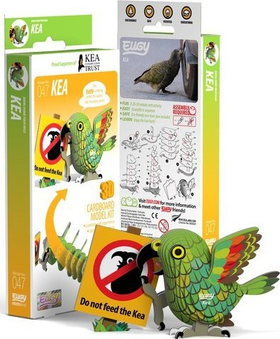 Puzzle 3D kartoni Eugy Kea Parrot, ekologjik, shumëngjyrësh