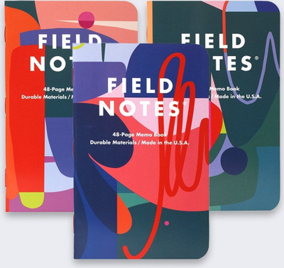 Сет тетратки Field Notes Flora Edition, 3 парчиња, 48 страници, 3.5\" x 5.5\", повеќебојни
