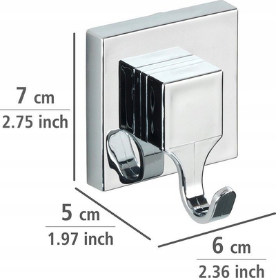 Grep muri Wenko Vacuum Loc, set 2 copë, inoks, argjend