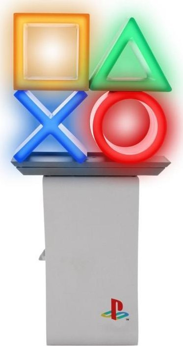 Mbajtëse telefoni PlayStation Heritage Ikon, me drita LED shumëngjyrëshe, e bardhë