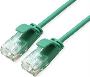 Kabllo rrjeti ROLINE 21.15.3933, Cat6a U UTP, 1m, jeshile