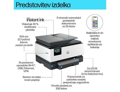 Printeri shumëfunksional HP OfficeJet Pro 9120e, Instant Ink, A4, me ngjyra