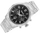 Orë burrash Timberland TDWGK0082901, kuarc, çelik inox, e argjendtë me fushë të zezë