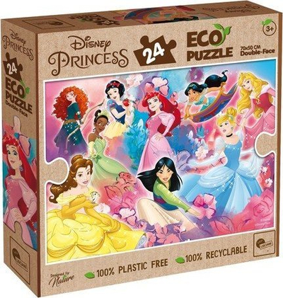 Puzzle Lisciani Disney Princess Eko, 24 pjesë, me dy anë