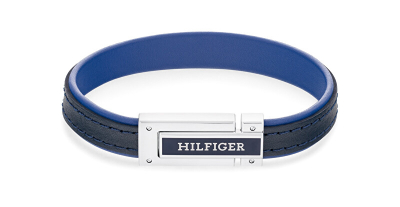 Byzylyk për meshkuj Tommy Hilfiger, i argjendtë/kaltër