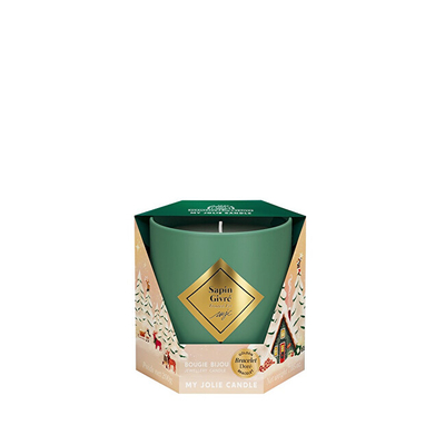 Qiri aromatik Candle Jewelry Fir, me byzylyk, 200g, i kuq