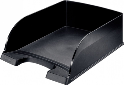 Таба за документи Leitz Letter Tray Plus Jumbo, формат A4, голем капацитет, црна