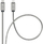 Kabllo USB Forcell F Energy Metal C238, USB C në Lightning, 27W PD, 2m, argjendtë