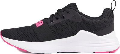 Atlete për kalamaj Puma Wired Run Jr 374214 20, SoftFoam+, për vrap, të zeza me rozë