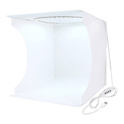 Tendë fotografike Puluz PU5030, 30cm, LED, e bardhë