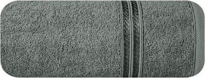 Peshqir banjo pambuku Towel With Striped Border, 50x90 cm, gri