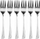 Pirunë ëmbëlsire KingHoff KH-1532, set 6 copë, çelik inox, me shkëlqim
