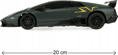 Makina me telekomandë Rastar Lamborghini Murciélago LP670 SV China Edition, shkalla 1:24, 19cm, e zezë e verdhë
