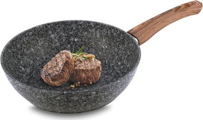 Tigan wok Kamille KM-4166, 26cm, veshje graniti, për induksion